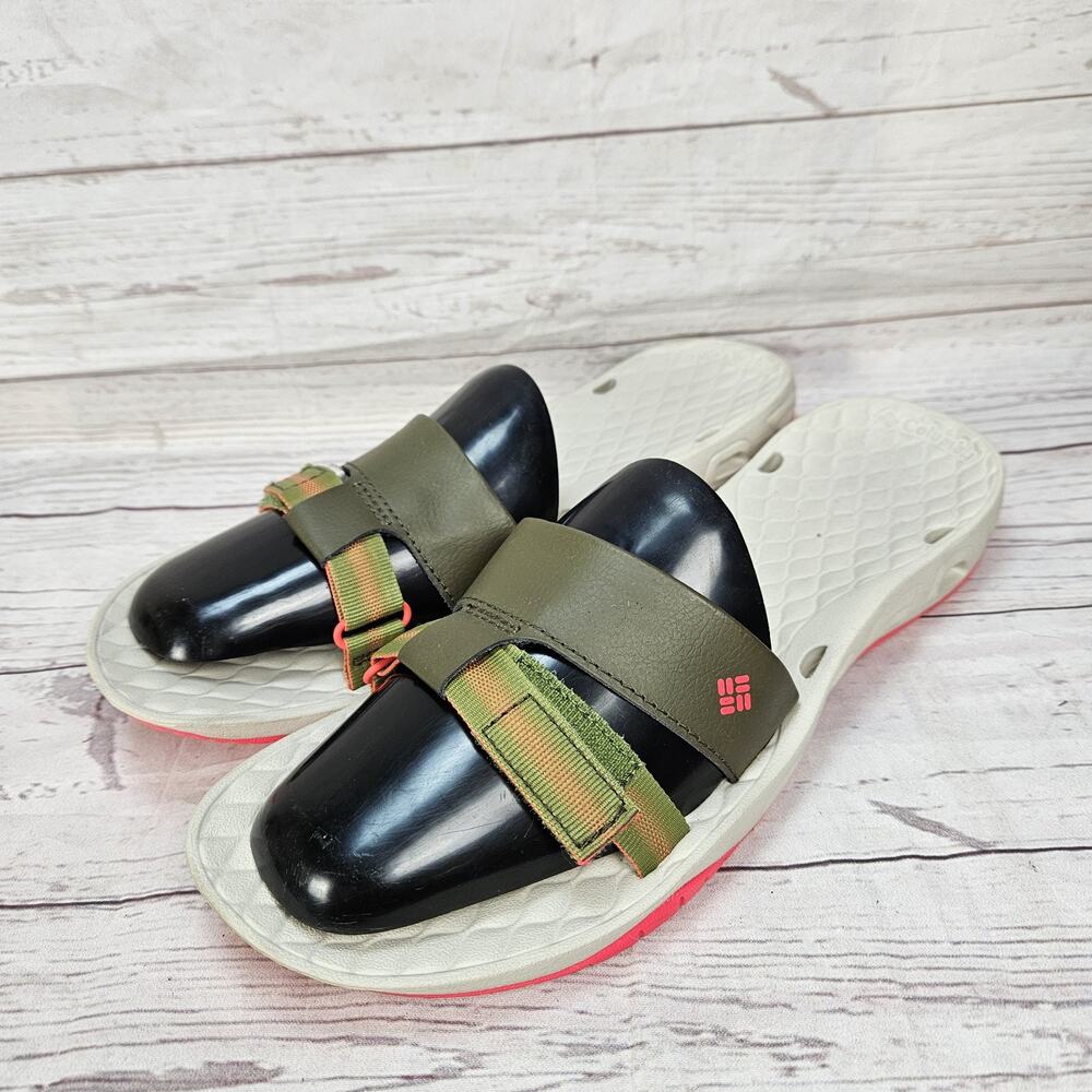 COLUMBIA SUNBREEZE VENT CRUZ SLIDE SANDALS WOMENS 10